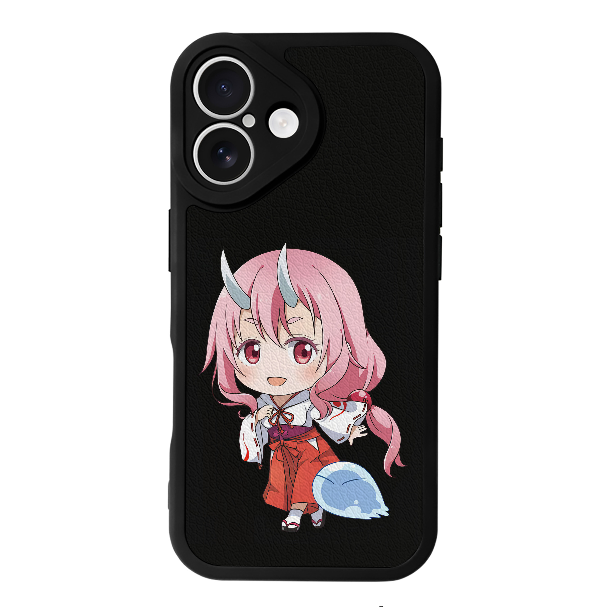 （画像用） 転スラ Regarding Reincarnated to Slime 【iPhone 16シリーズ対応】シリコンスマホケース（レザー調） 材質：シリコン